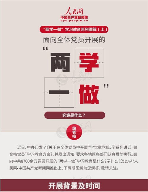 圖解：面向全體黨員開(kāi)展的“兩學(xué)一做”究竟是什么？