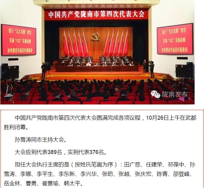 市第四次黨代會(huì)勝利閉幕！選出新一屆領(lǐng)導(dǎo)班子
