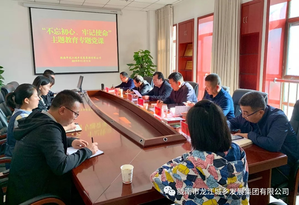 市龍江集團(tuán)開展“不忘初心、牢記使命”主題教育專題黨課