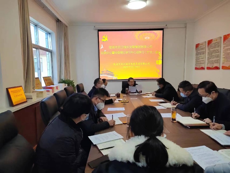 市龍江集團(tuán)召開黨委理論學(xué)習(xí)中心組學(xué)習(xí)(擴大)會議